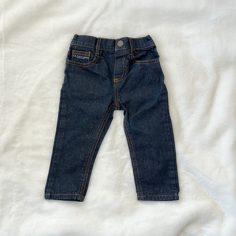 US Polo Assn dark denim jeans size 18m